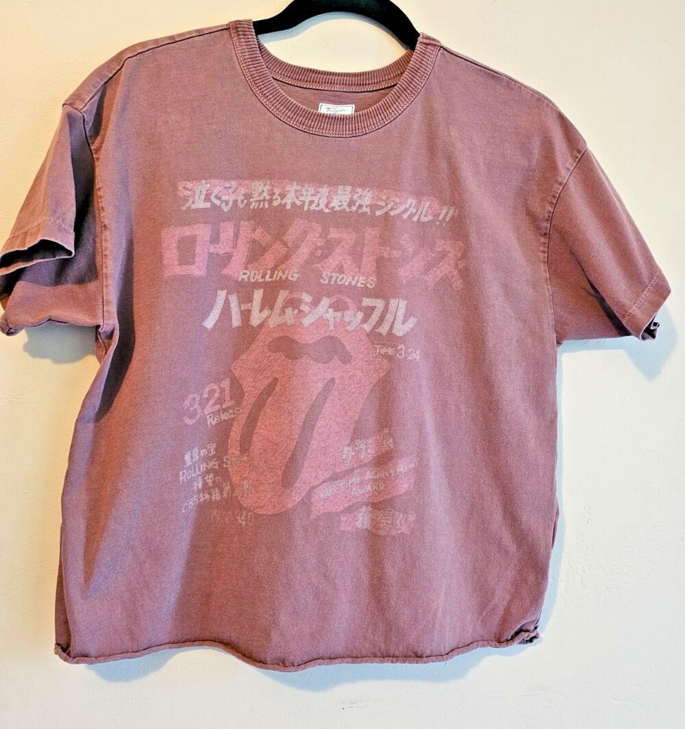 American Eagle Outfitters Tailgate Rolling Stone T-Shirt Unisex XS Tee oversize